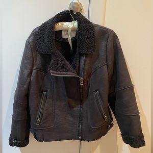 COPY - Faux Fur Lined Jacket, Size L